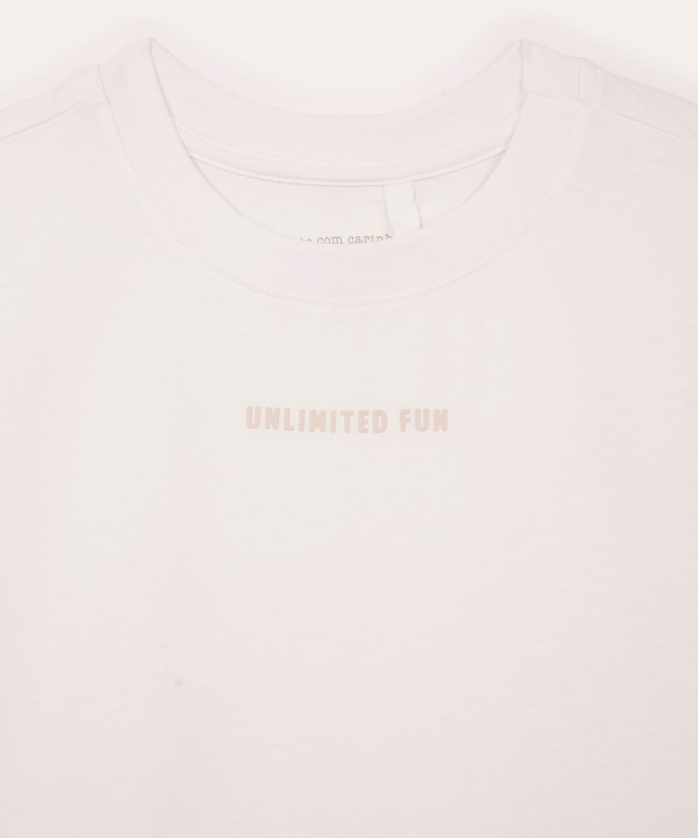regata machão infantil de algodão off white