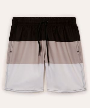 short boardshort infantil listrado colorido