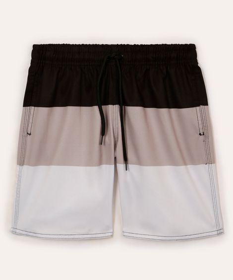 short boardshort infantil listrado colorido