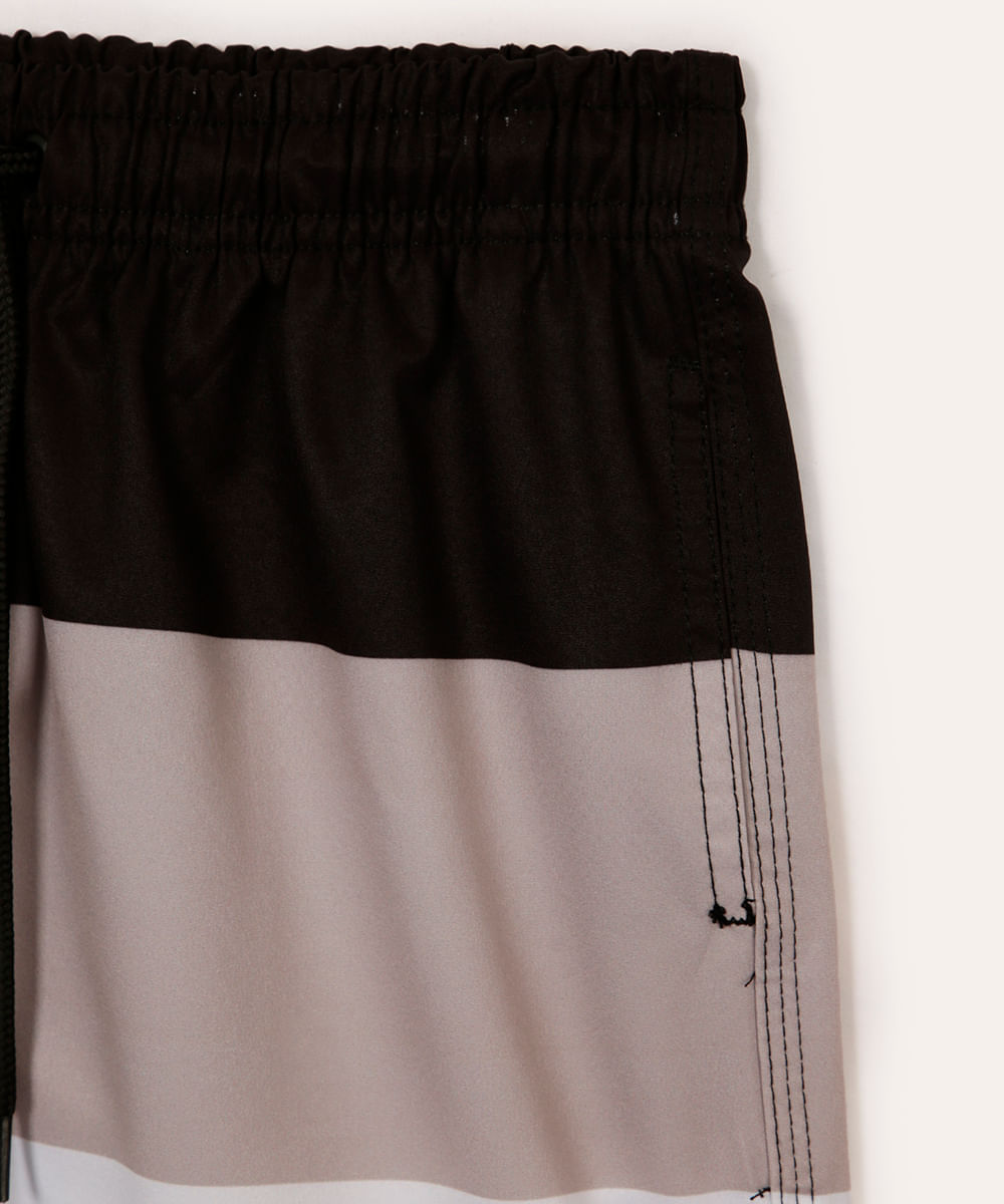 short boardshort infantil listrado colorido