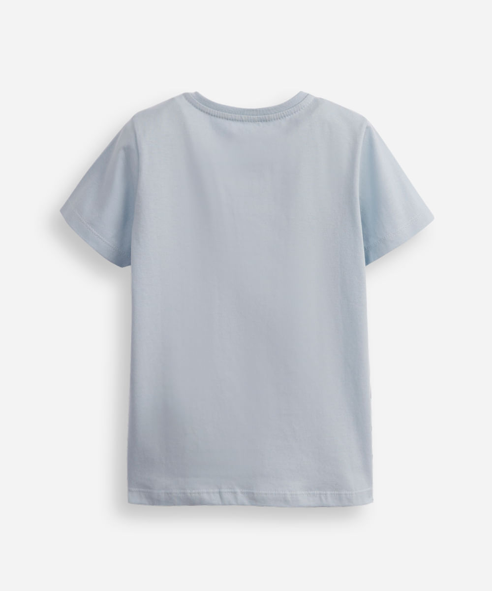 camiseta de algodão homem aranha azul