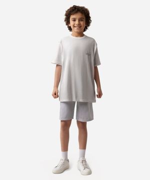 camiseta de algodão juvenil are you ready for the game off white