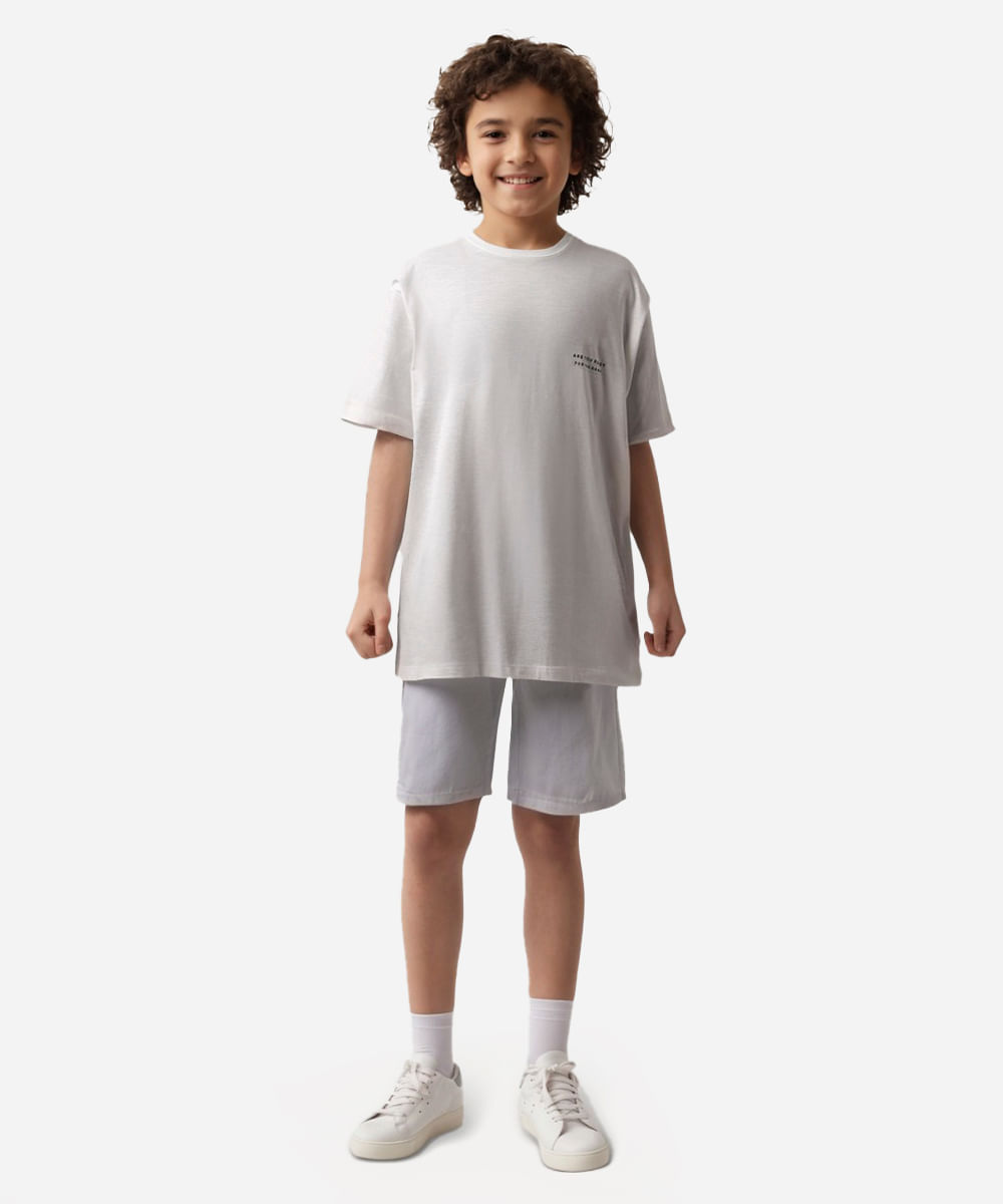 camiseta de algodão juvenil are you ready for the game off white