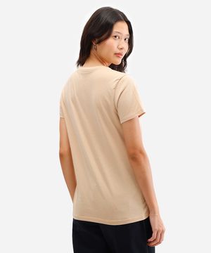 camiseta feminina de algodão harry potter bege