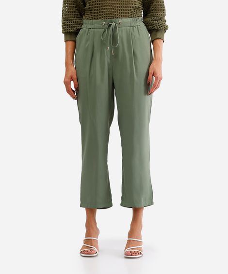calça jogger feminina de viscose verde