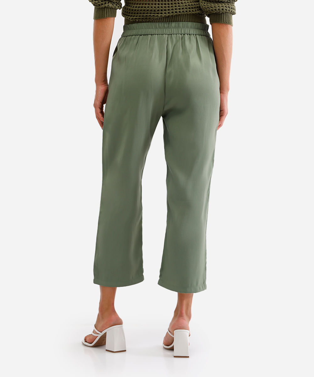 calça jogger feminina de viscose verde