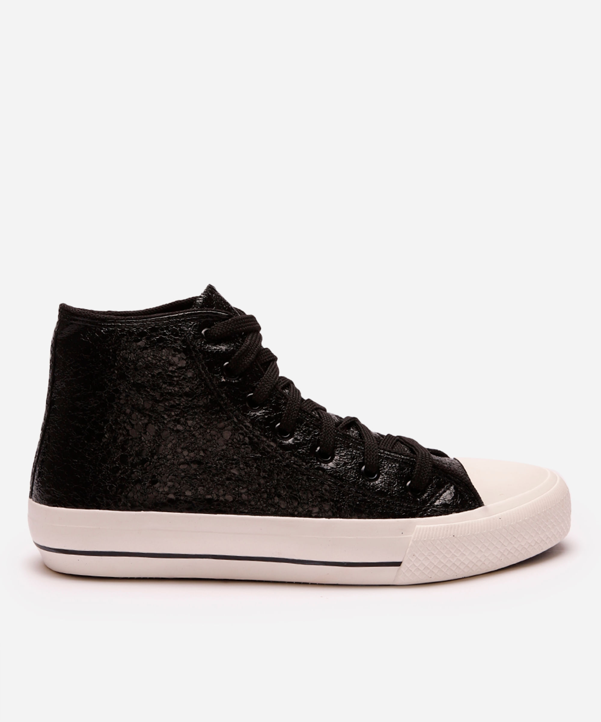 tênis casual texturizado preto