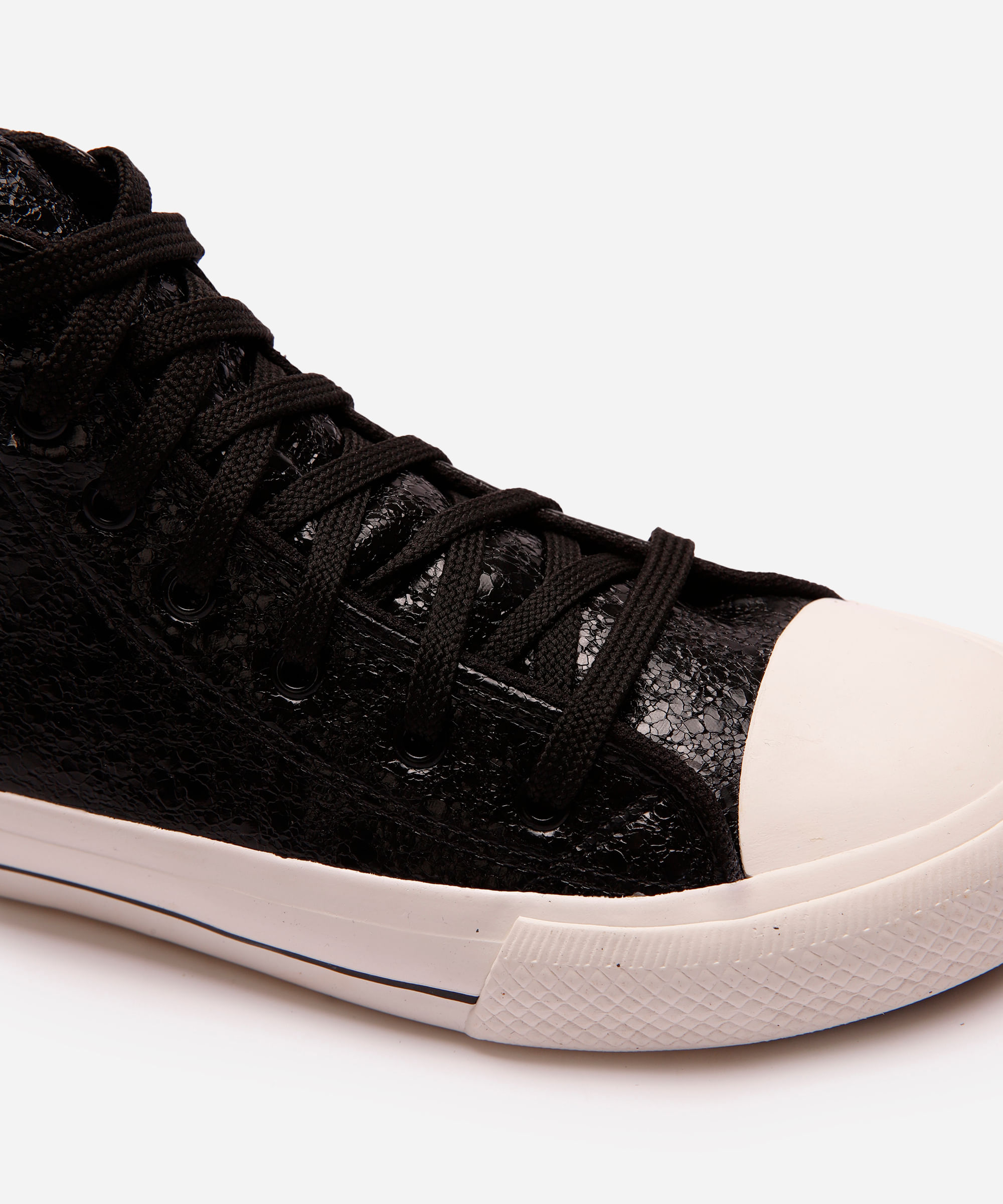 tênis casual texturizado preto