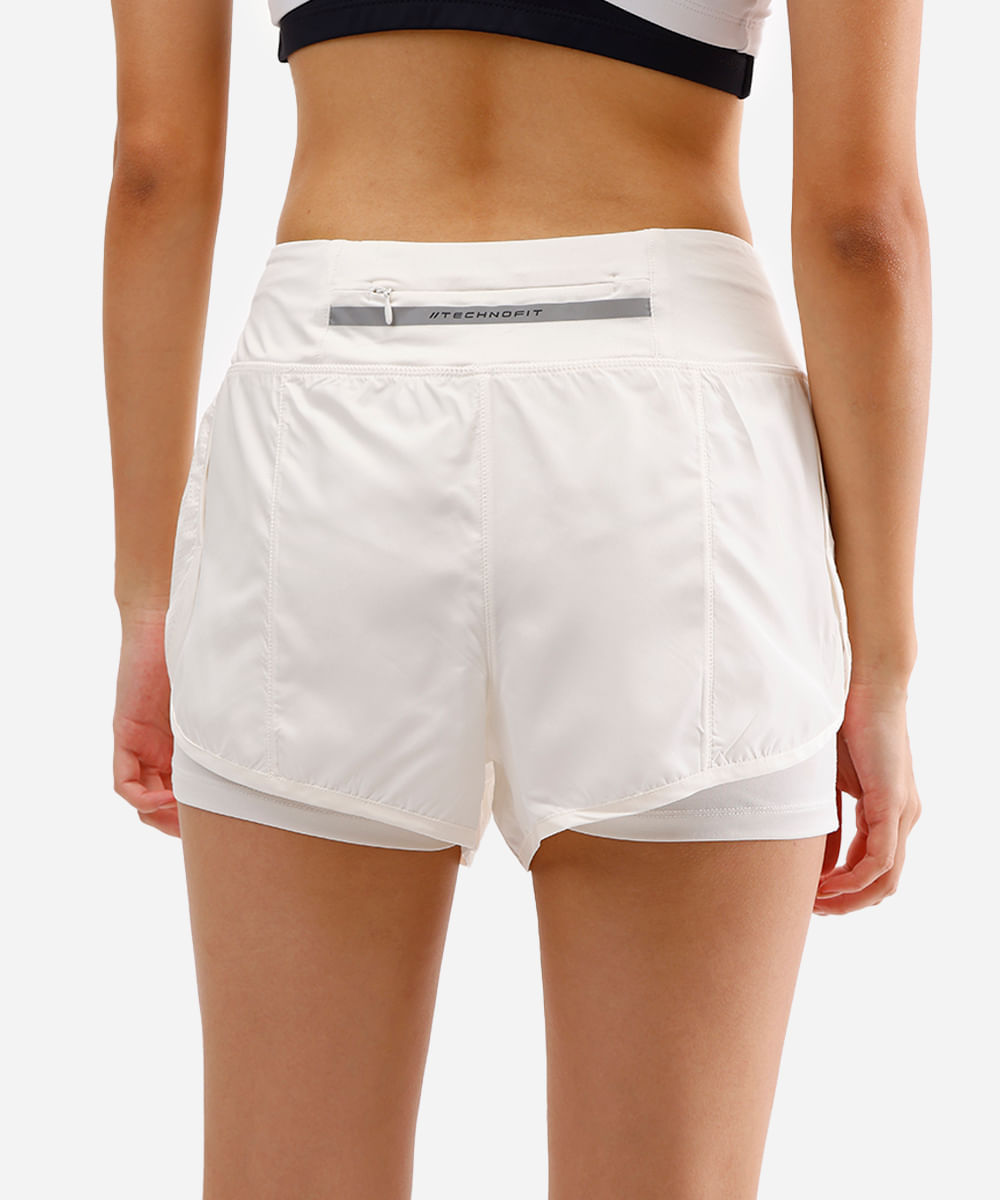 short running com forro e bolso esportivo ace off white