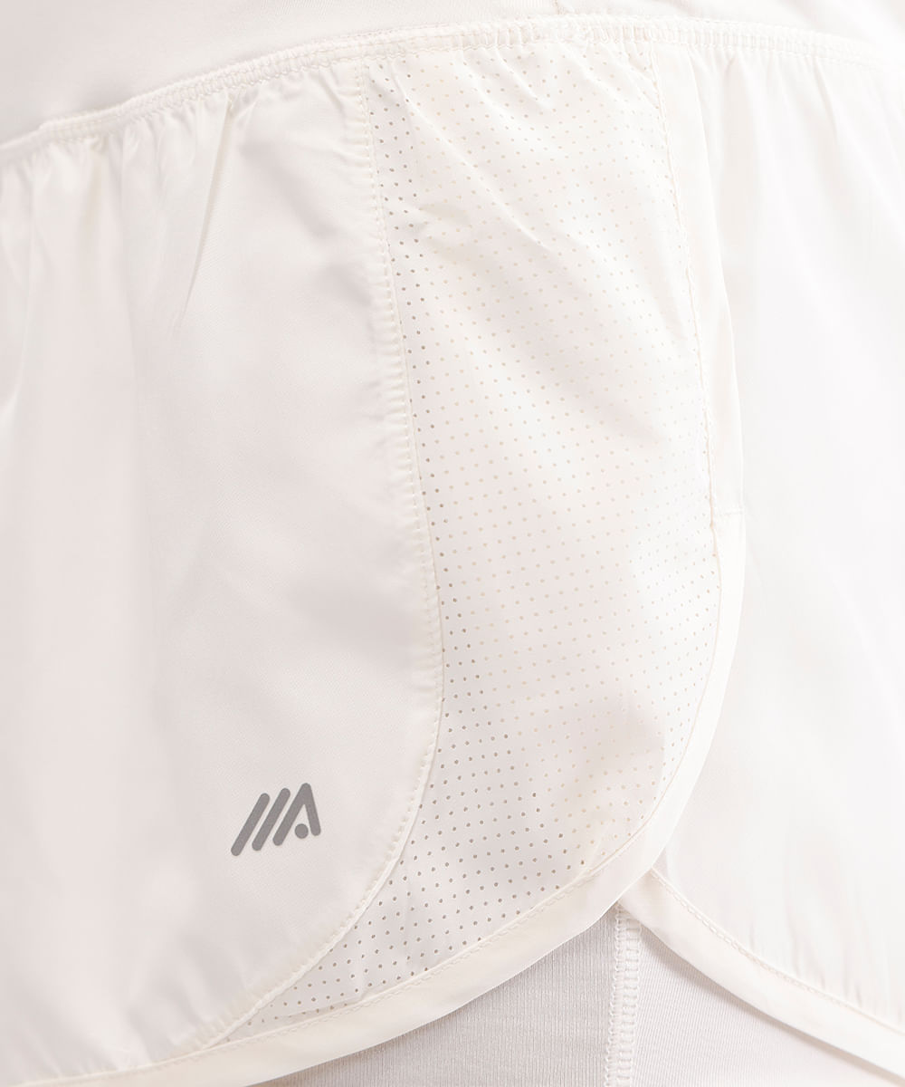 short running com forro e bolso esportivo ace off white