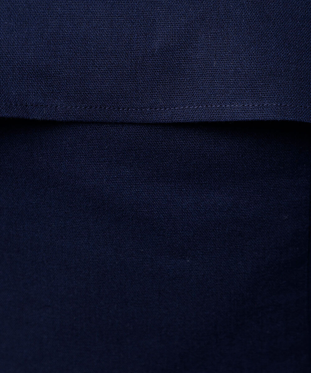 blusa sem alça com linho mindset azul