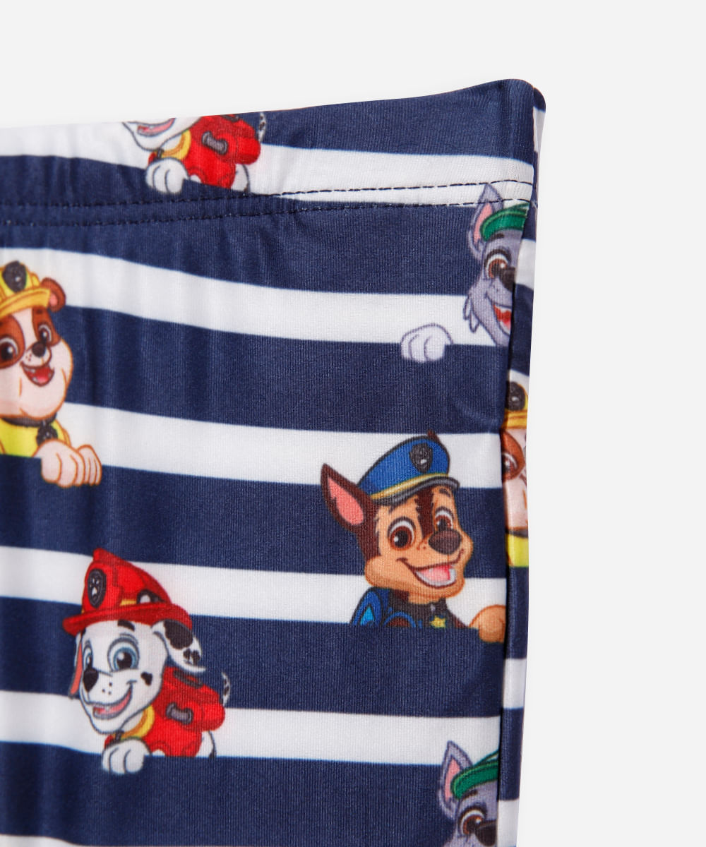 sunga boxer infantil patrulha canina listrada azul