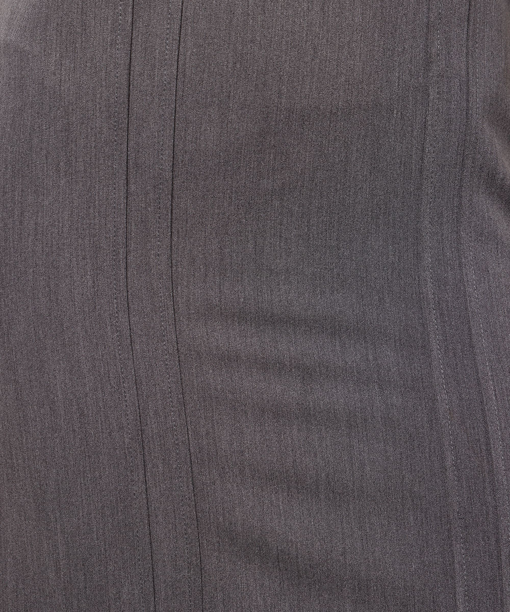 vestido midi feminino sem alça mindset cinza