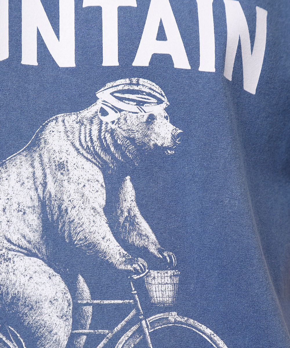 camiseta feminina de algodão national park mindset azul
