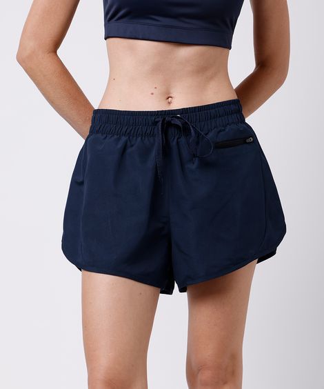 short running feminino com bermuda mindset sport azul