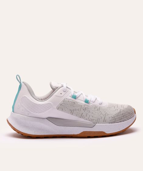 tênis feminino esportivo com recorte branco