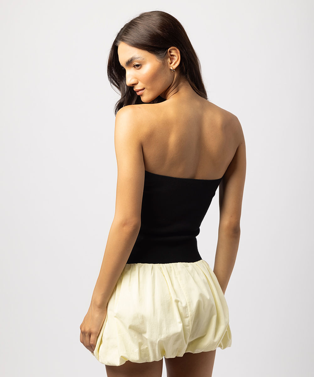 vestido balonê feminino mindset lo de lui preto
