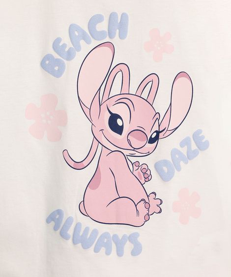 pijama curto infantil angel off white