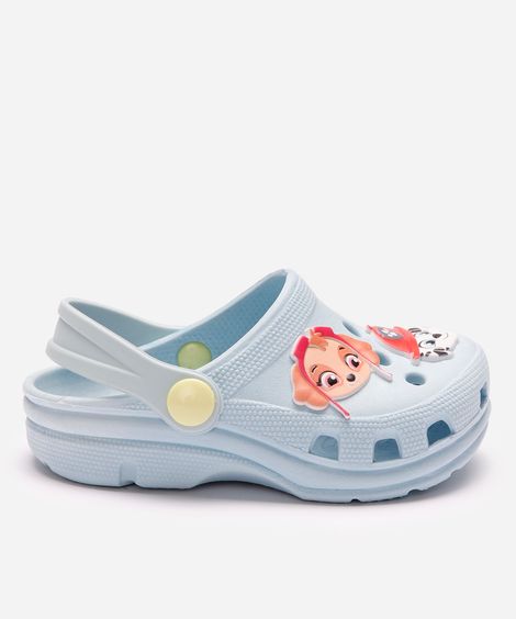 babuche infantil patrulha canina azul