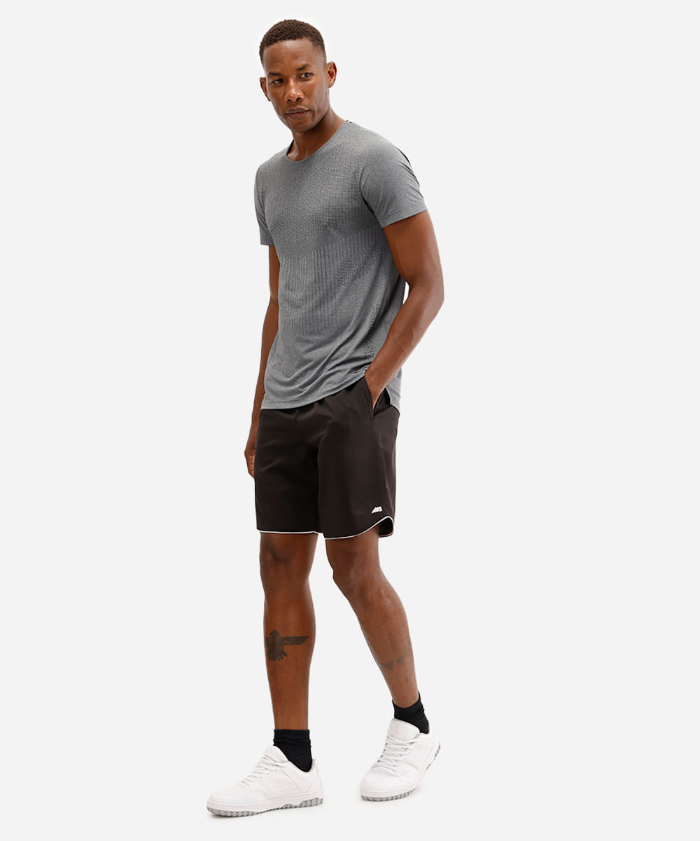 bermuda esportiva reta masculina preta