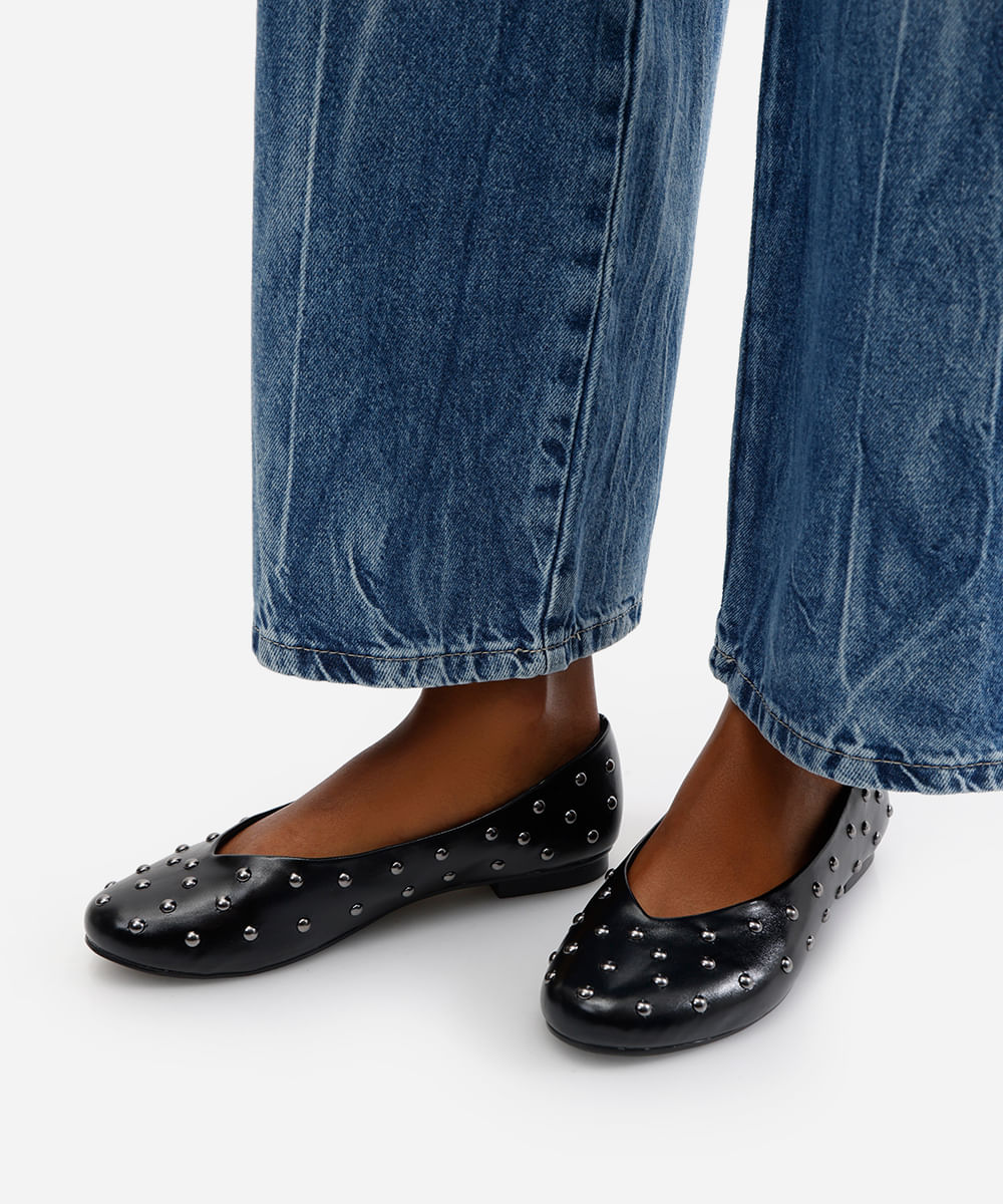 sapatilha com tachas oneself preta