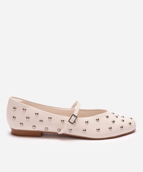 sapatilha boneca com tachas oneself off white