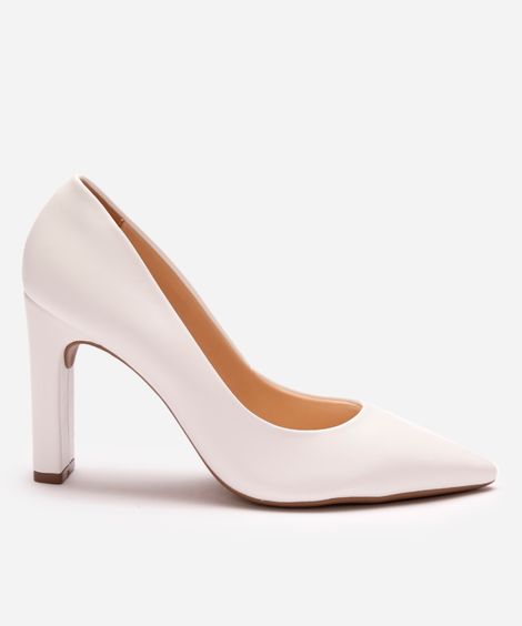 scarpin bico fino salto alto oneself off white