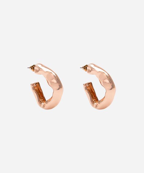 brinco argola orgânica mindset dourado