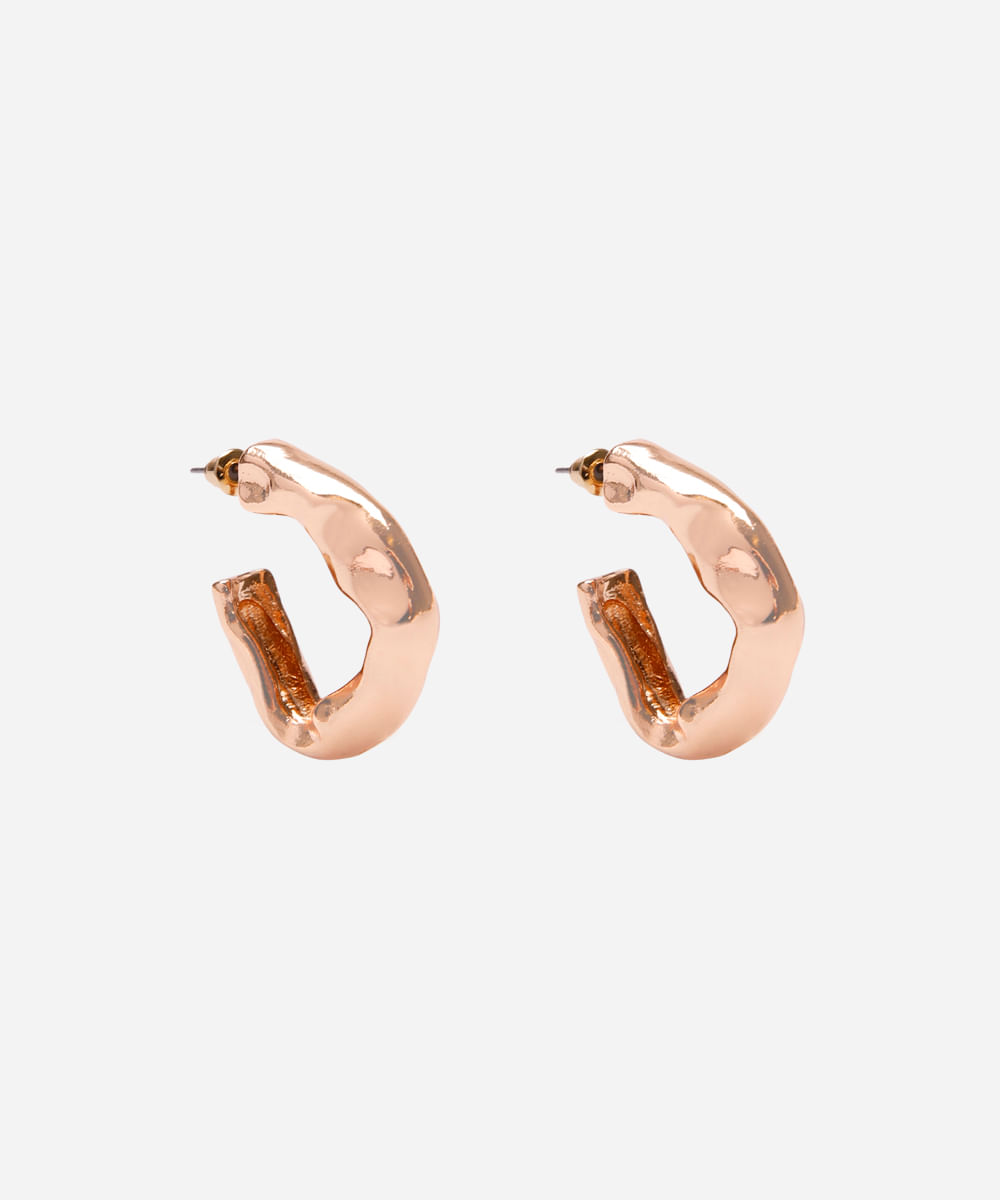 brinco argola orgânica mindset dourado