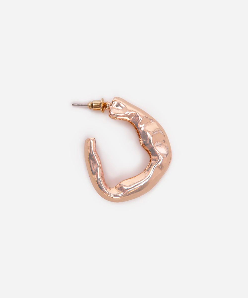 brinco argola orgânica mindset dourado