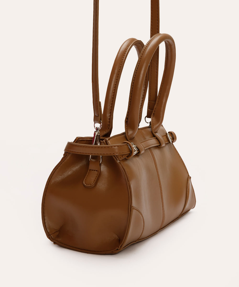 bolsa transversal estruturada mindset bege