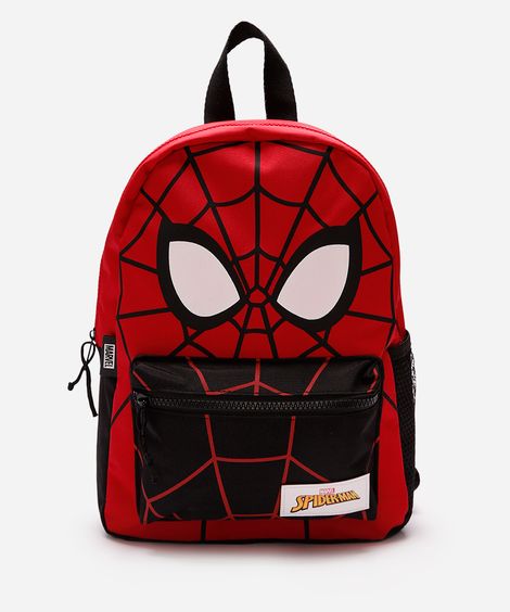 mochila infantil homem aranha vermelha