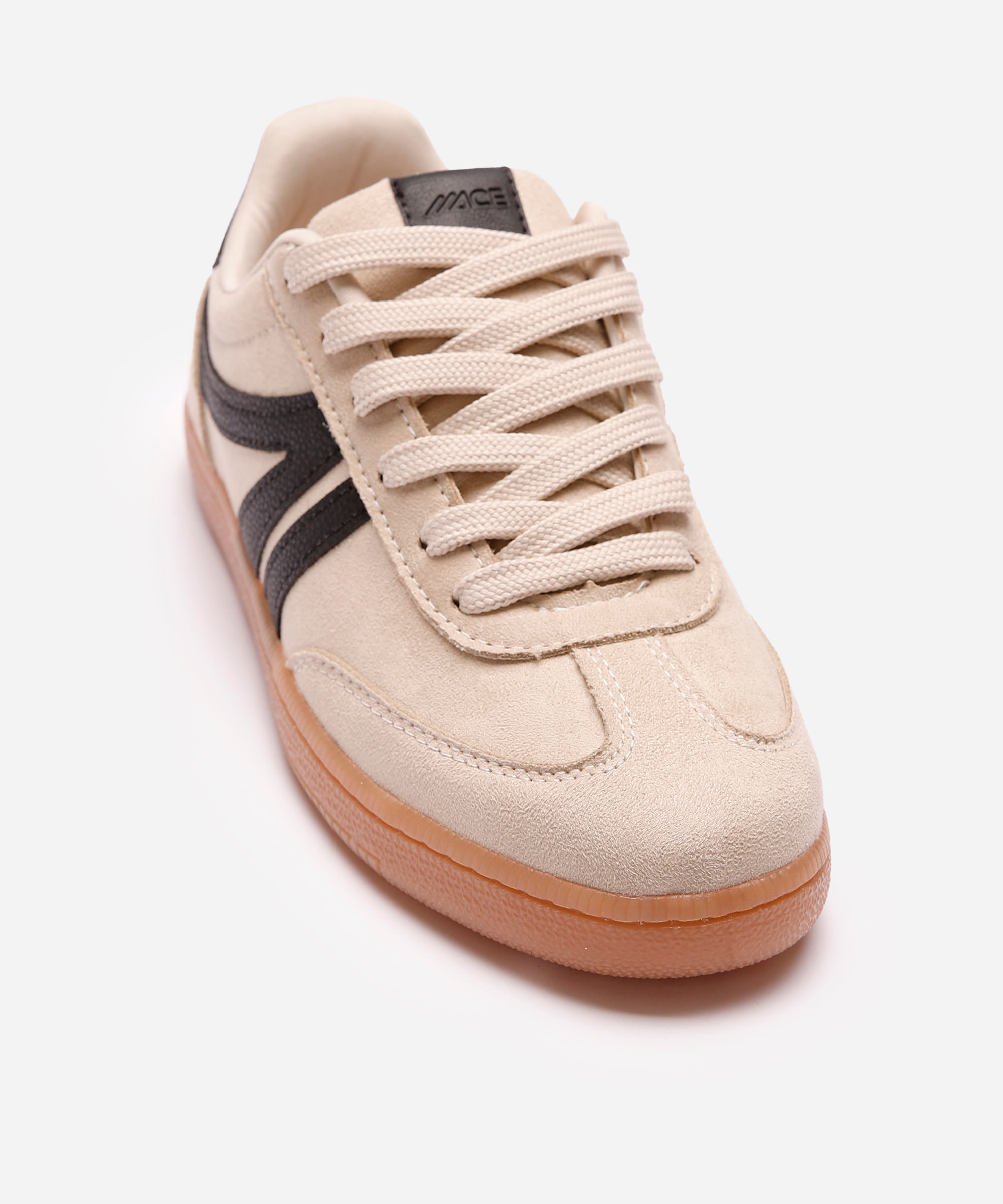 tênis bossa com recortes bicolor ace bege