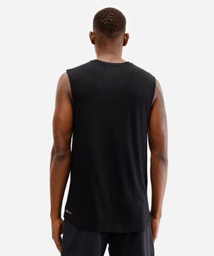 regata muscle masculina de viscose ultimate preta