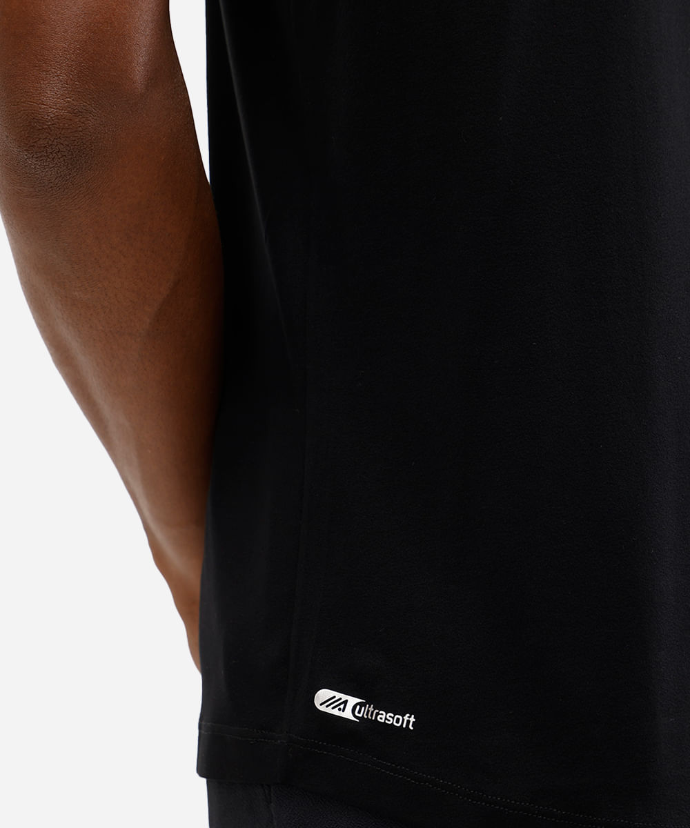 regata muscle masculina de viscose ultimate preta