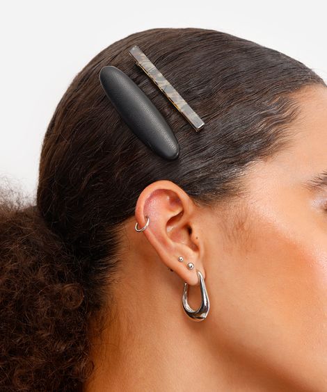 kit de 2 presilhas femininas colorido