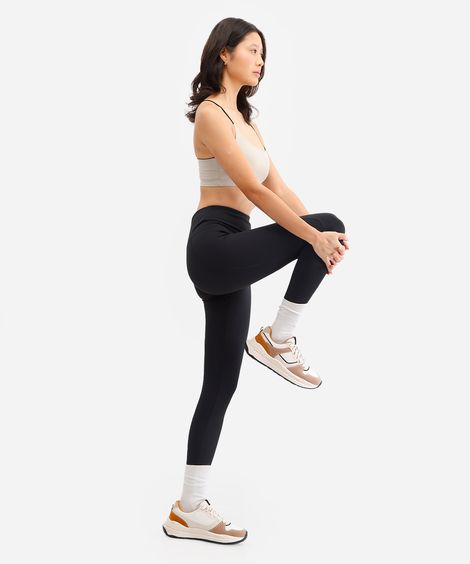 calça legging esportiva ace com bolsos preta