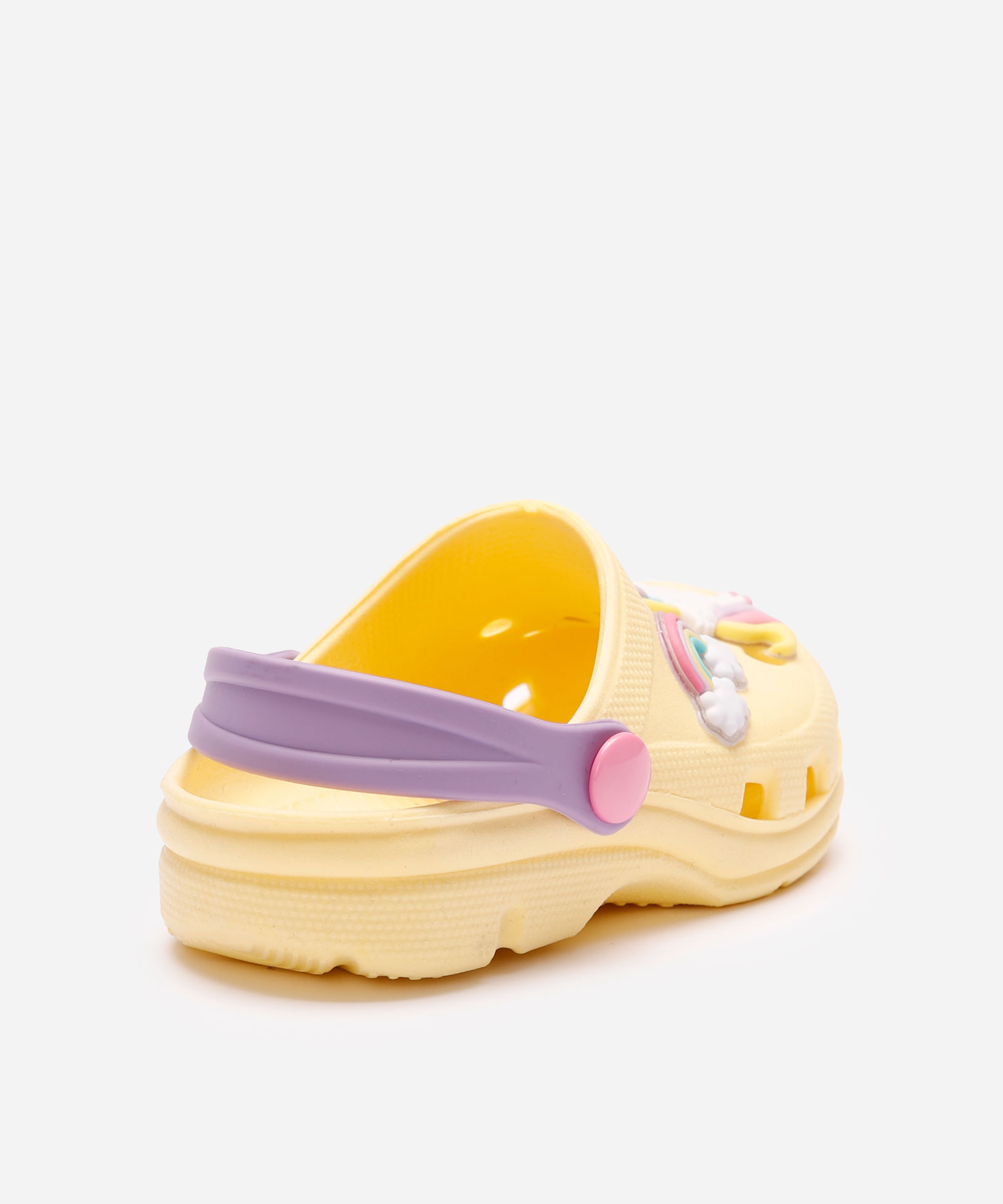 babuche infantil unicórnio amarela