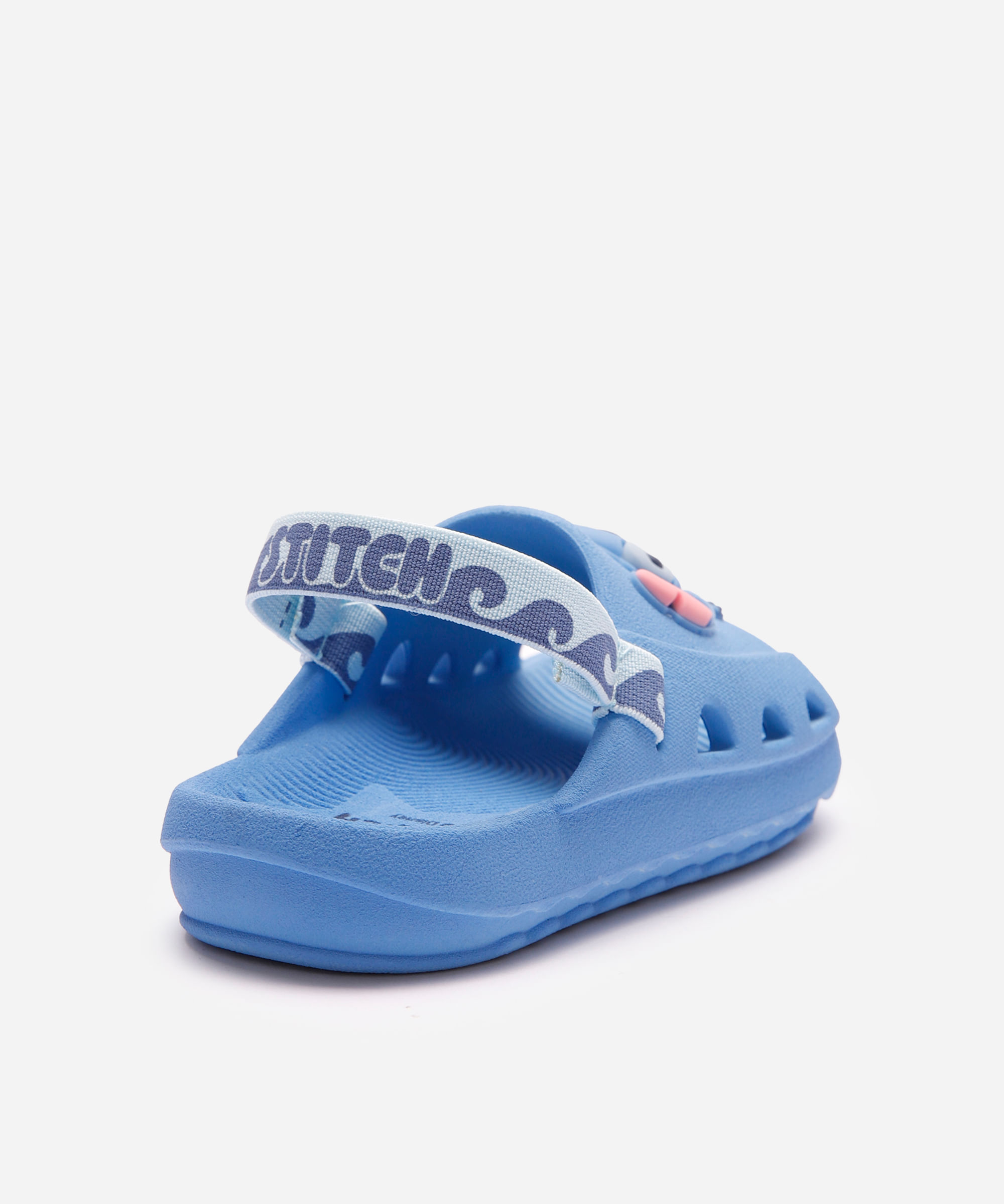 sandália infantil lilo e stitch com elástico azul - azul claro