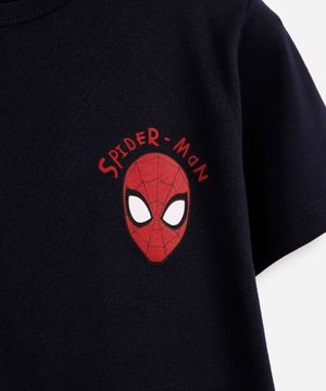 pijama curto infantil homem aranha azul
