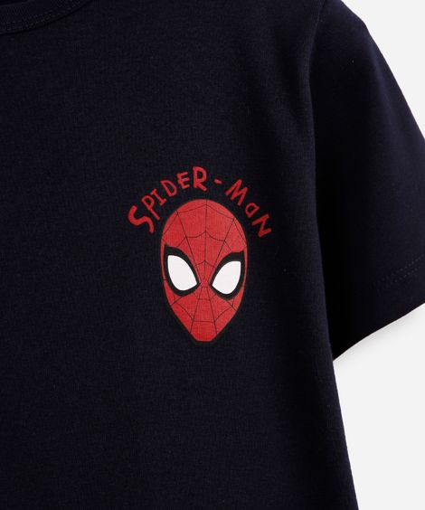 pijama curto infantil homem aranha azul
