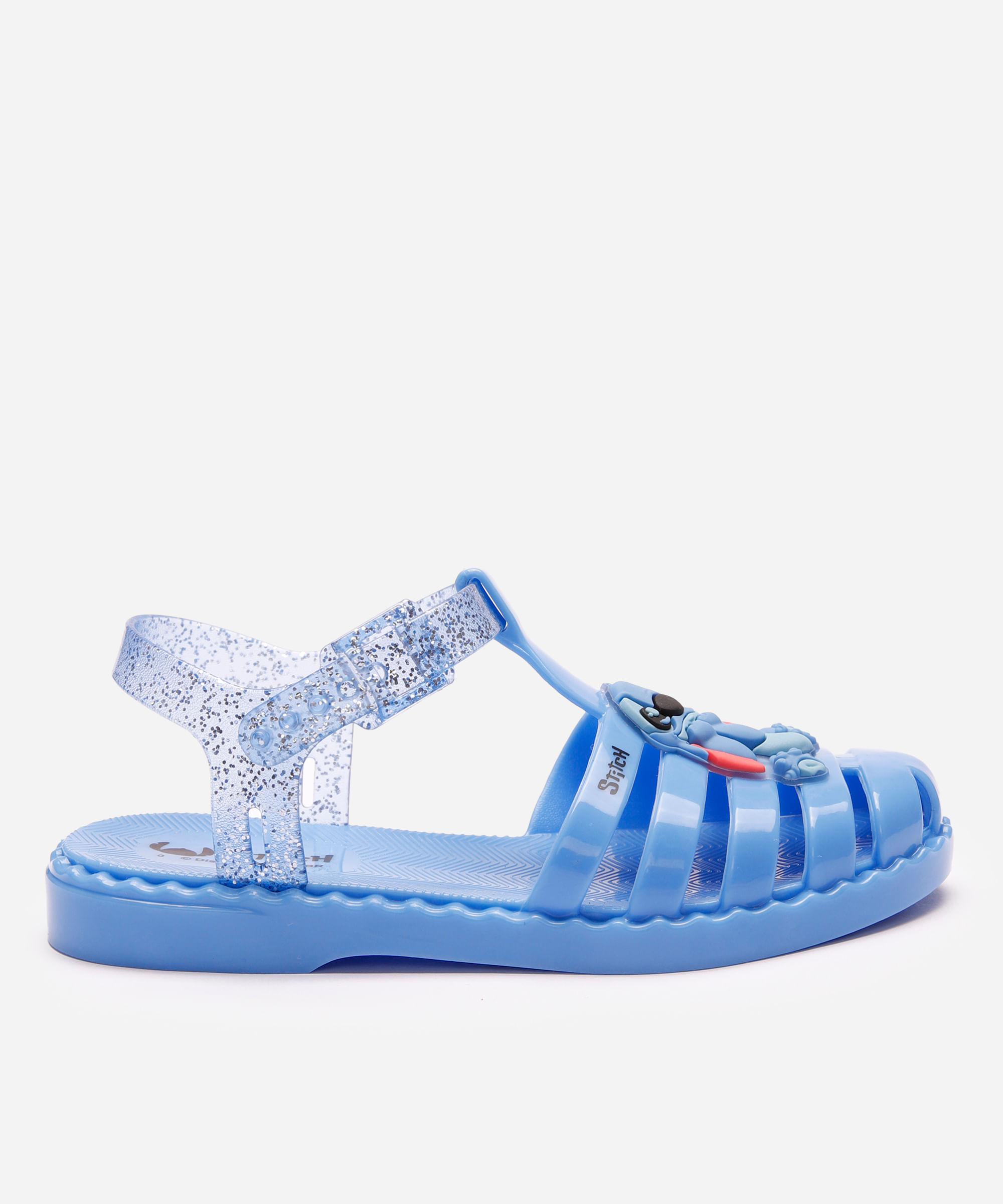 sandália fechada infantil stitch azul