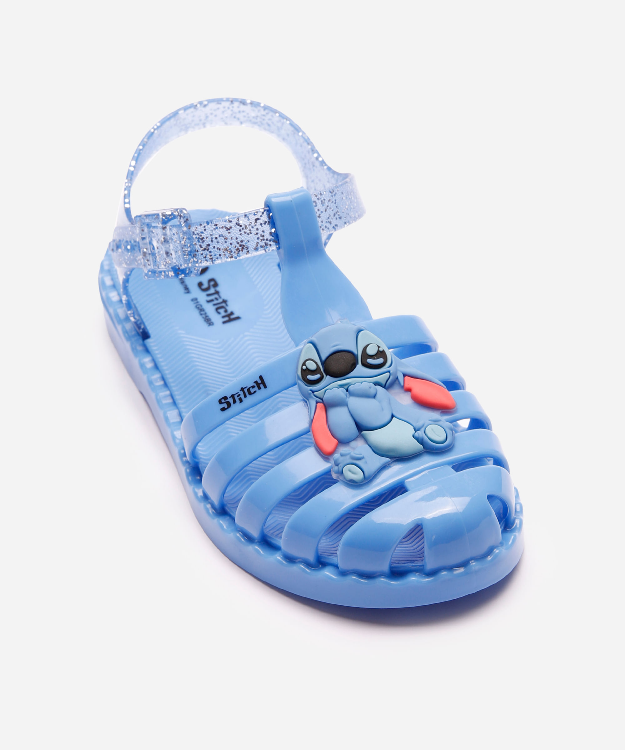 sandália fechada infantil stitch azul