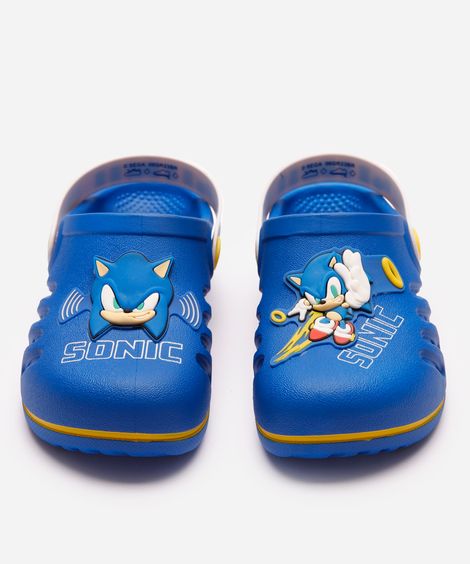 babuche infantil sonic azul