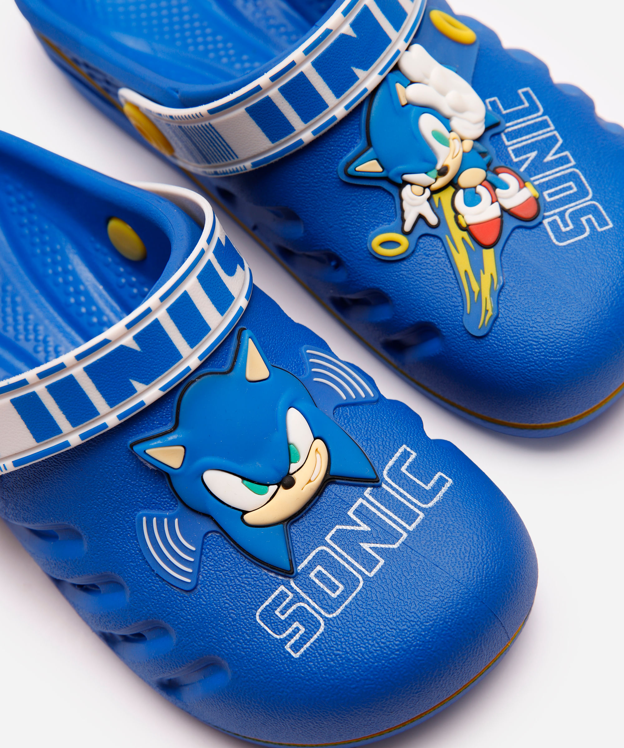 babuche infantil sonic azul