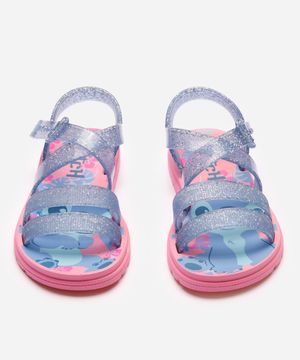 rasteirinha grendene infantil com brinde stitch azul