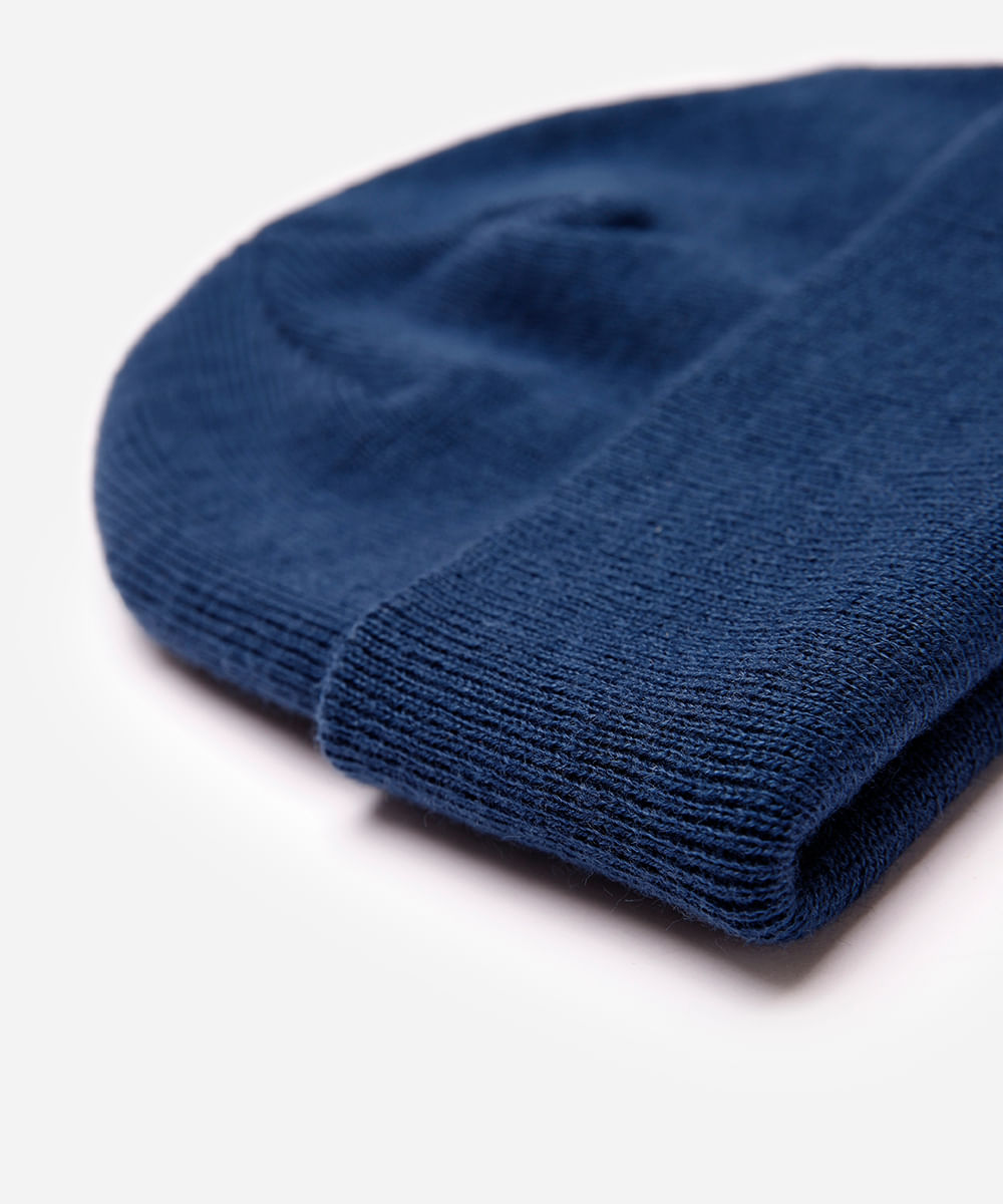 gorro masculino básico azul