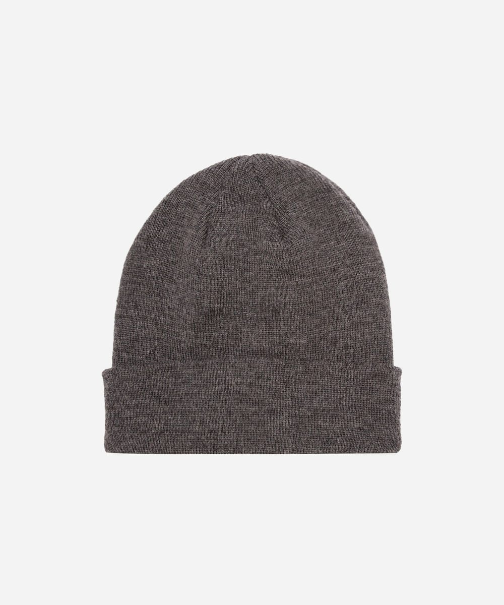 gorro masculino básico cinza