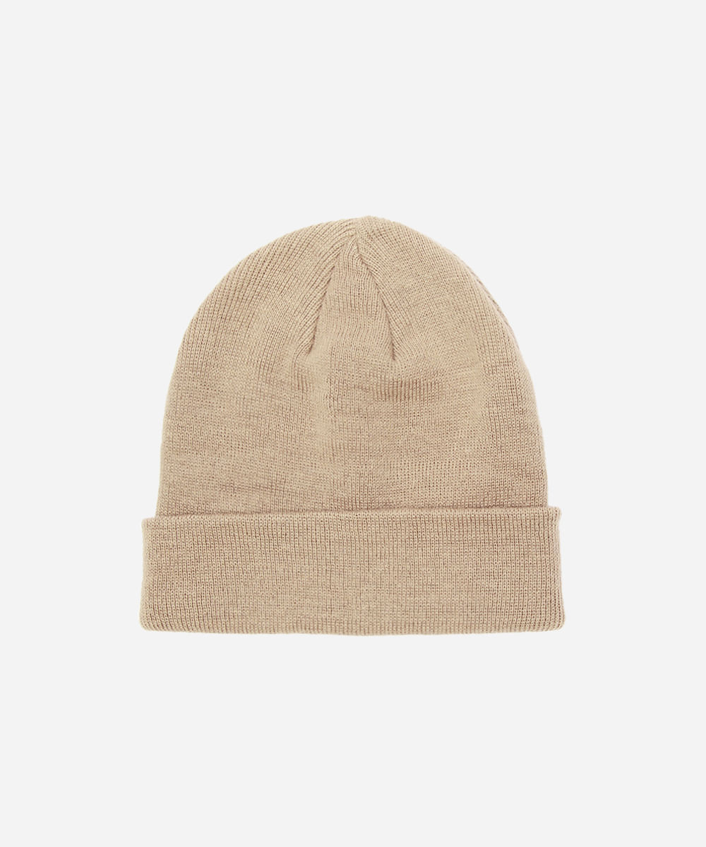 gorro masculino básico bege