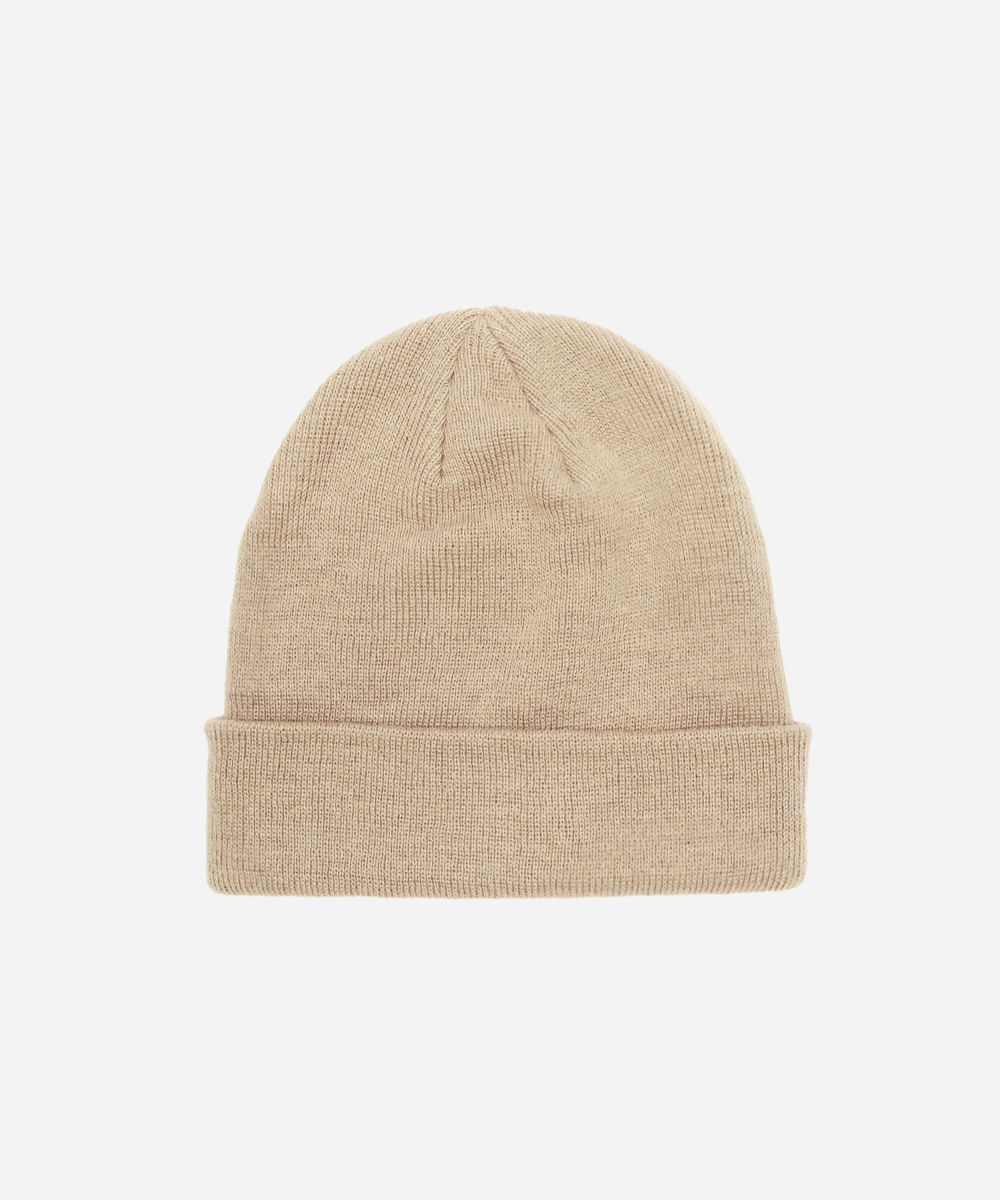 gorro masculino básico bege